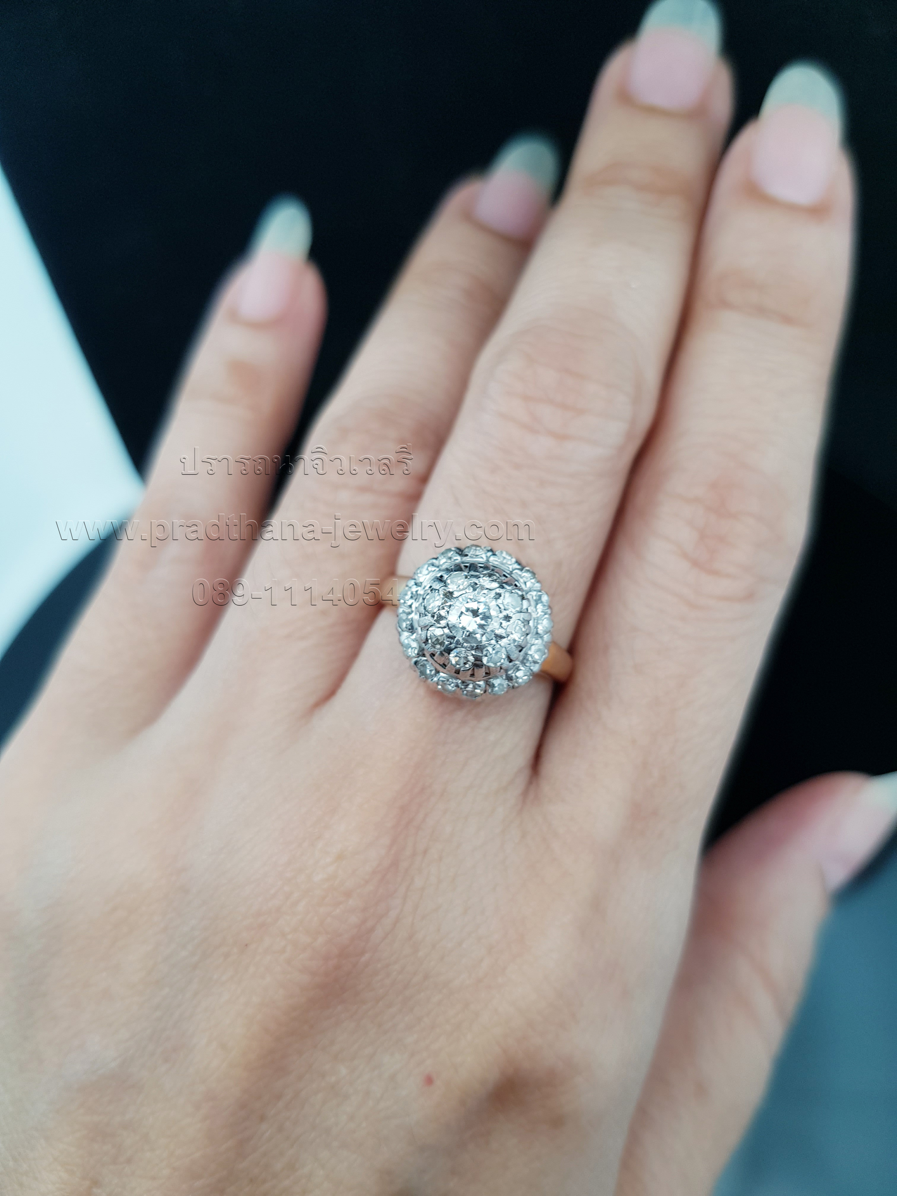 แหวนโบราณบัวคว่ำ **ขายแล้ว**