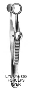 EYE Chalazio FORCEPS AYER 3.5" (9 ซม.)