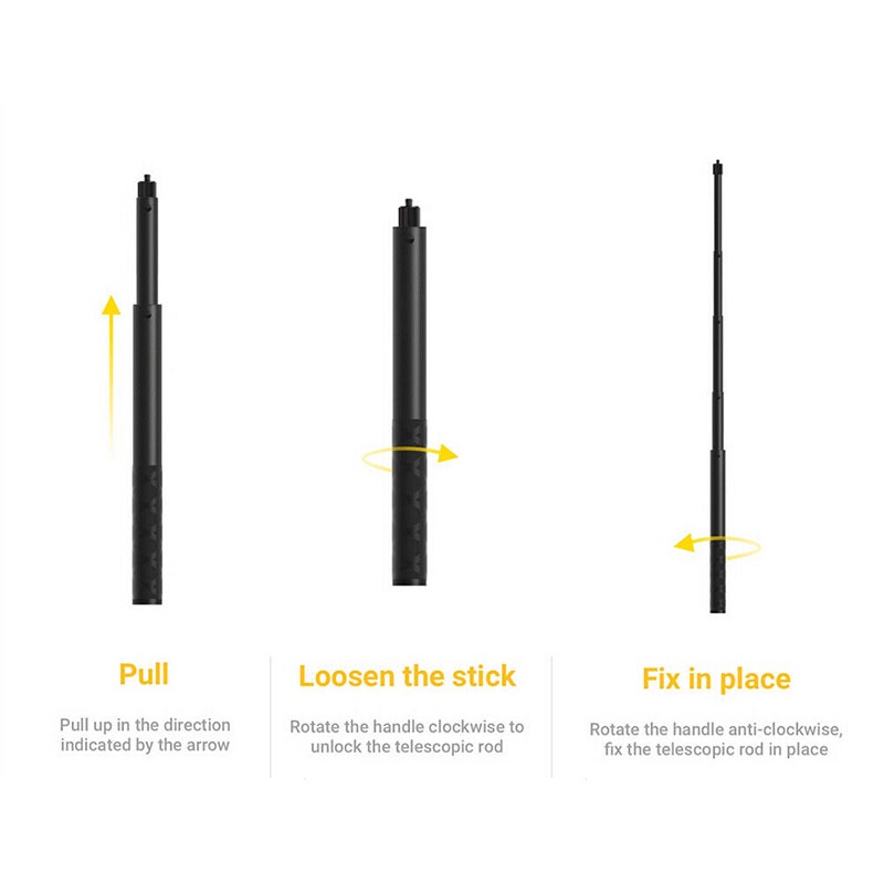 (ใส่โค้ด AQUAINS03)(ลด 100) Insta360 Invisible Selfie Stick 1.2 m ไม้ล่องหน Aviation Aluminum ของแท้