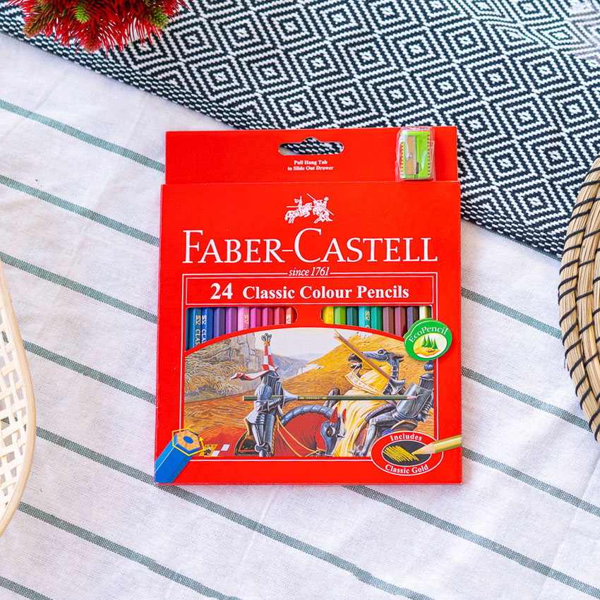 Faber Castell สีไม้อัศวิน กล่องกระดาษ/กล่องเหล็ก รุ่น 12สี 24สี 36สี 48สี