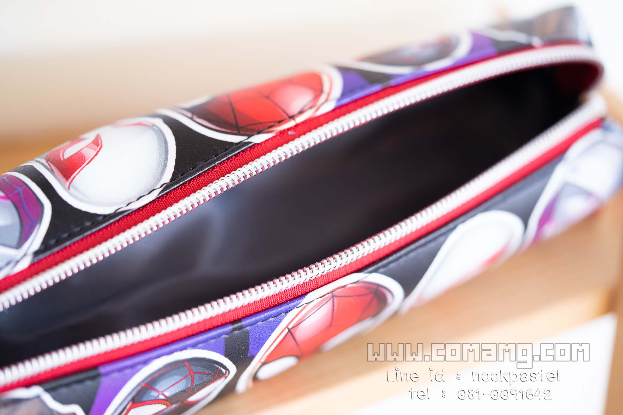 กระเป๋าดินสอสไปรเดอร์แมน ทรงกระบอก (Spider-man) ลิขสิทธิ์แท้