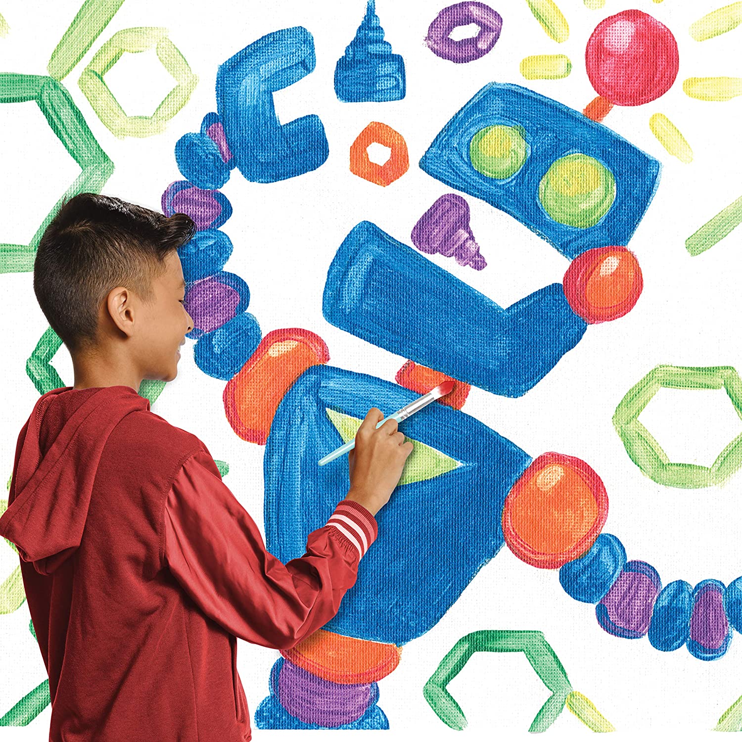 Crayola สีน้ำล้างออกได้ Washable Kids Paint 18สี พร้อมพู่กัน