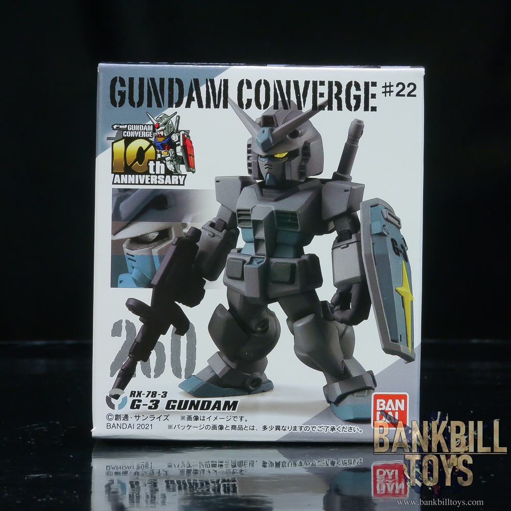 กันดั้ม Bandai Candy Toy FW Gundam Converge #22 No.260 RX-78-3 G-3 Gundam