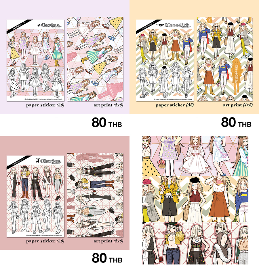 Sticker&Postcard set: