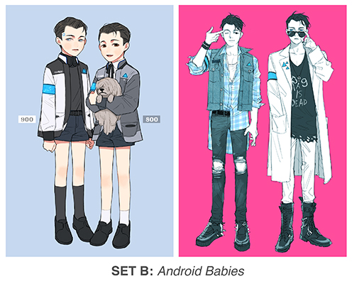 Art Prints 4x6": Androids Babies