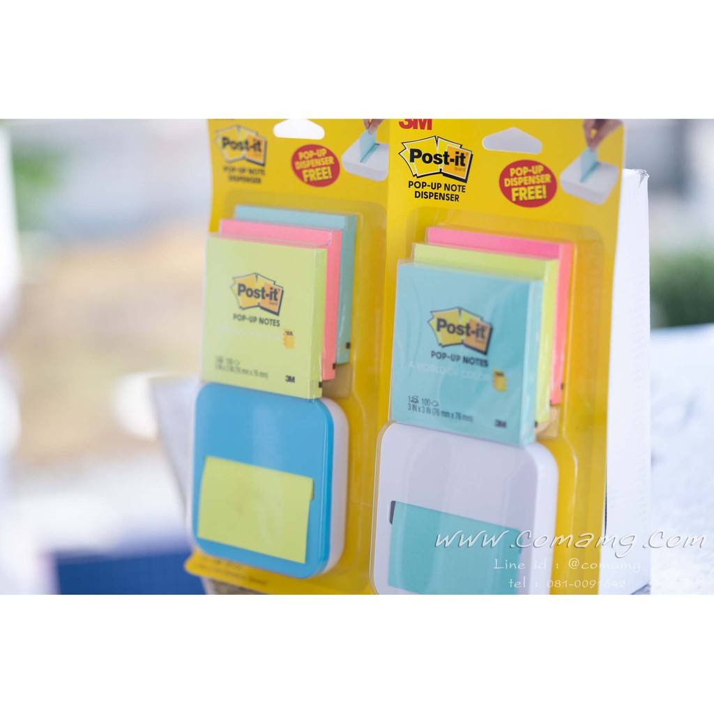 โพสต์อิทโน้ต แท่น Pop-Up สูญญากาศ พร้อมกระดาษโน้ต Post-it