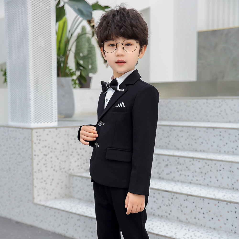 Bset0122- ชุดออกงานเด็กชาย ชุดสูทเด็กชายทรงสวย เนื้อผ้าสวยใส่สบาย เทห์มีสไตล์ ขนาดชุด +ดูเพิ่ม ในรายละเอียด