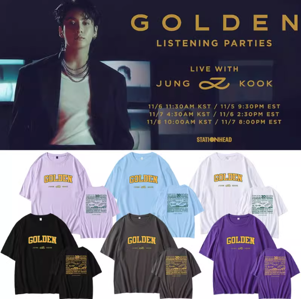 เสื้อยืด JUNGKOOK : GOLDEN
