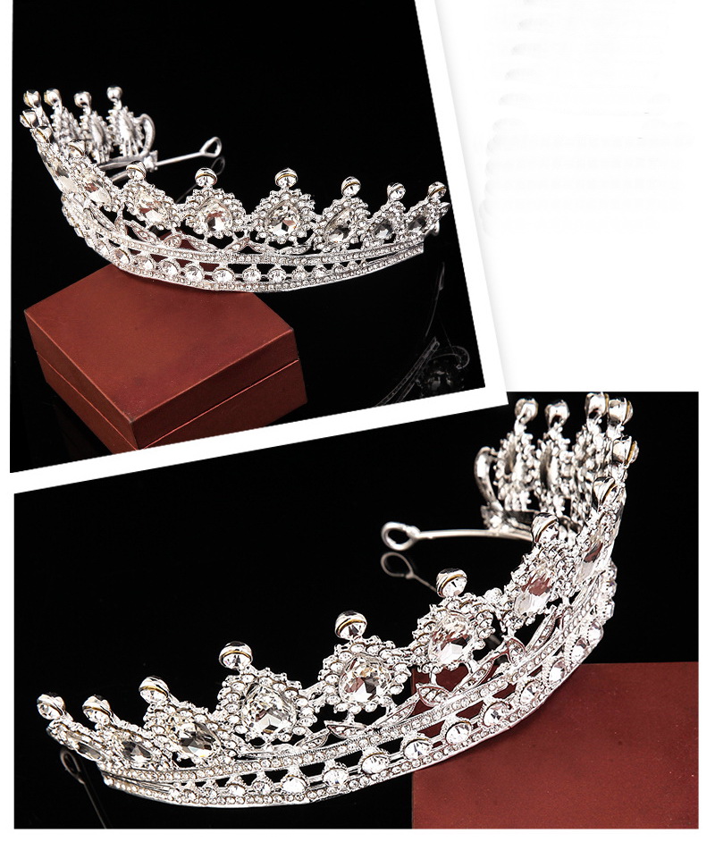As13051 พร้อมส่งจากไทย มงกุฎเพชร ตกแต่งประดับชุปทอง และเงิน สวยหรูดูเลิศ มีหลายสี