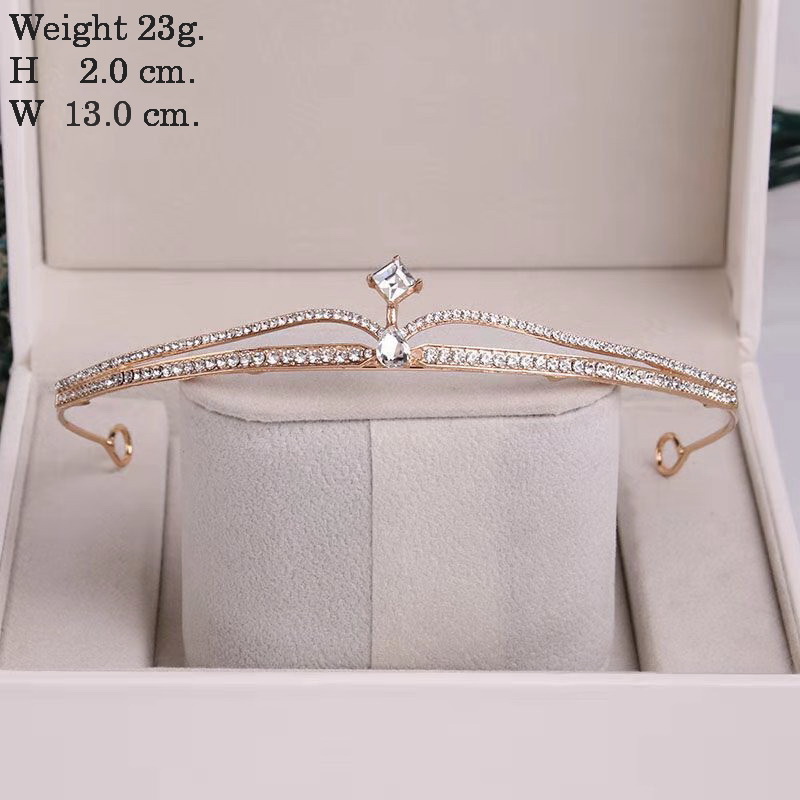 As2327- พร้อมส่งจากไทย มงกุฎเพชร ตกแต่งประดับเพชรสวยสุดหรู ทรงสวยแบบดูสง่างาม มงกุฎเจ้าหญิง มงกุฎนางฟ้า