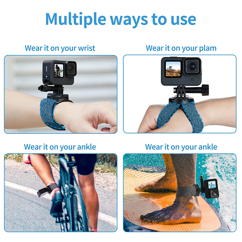 (รุ่นใหม่) Telesin 3 in 1 360 Rotation Hand Wrist Strap Quick Adjust Mount สายรัดข้อมือ หมุนได้ 360 องศา