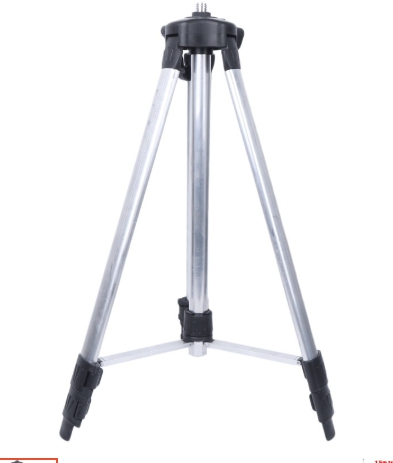 อุปกรณ์ขาตั้งกล้องสามขาสําหรับใช้ในการวัดระดับเลเซอร์หมุนได้ 360 องศา Height: 1.5M