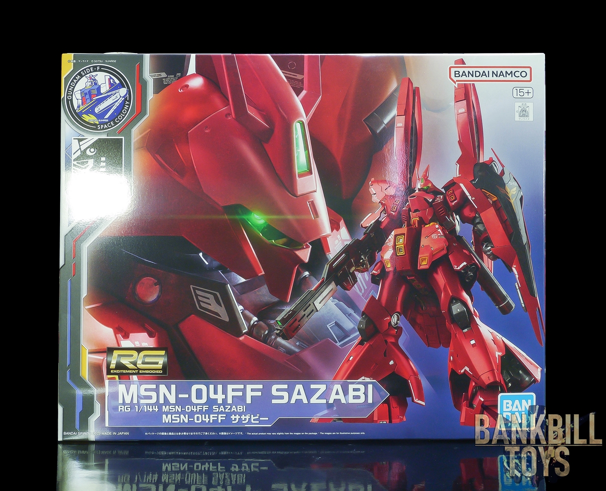 กันดั้ม Bandai Spirits Gunpla Gundam Side-F Fukuoka & Premium Bandai Hobby Online Shop Limited RG 1/144 MSN-04FF Sazabi