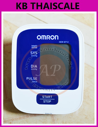 เครื่องวัดความดันโลหิตอัตโนมัติ เครื่องวัดความดันเเบบพกพา ยี่ห้อ OMRON รุ่น HEM-8712 ราคาถูก พร้อมจัดส่ง ใช้ง่าย พกพา สะดวก ราคาประหยัด รับประกันศูนย์ omron 5 ปี