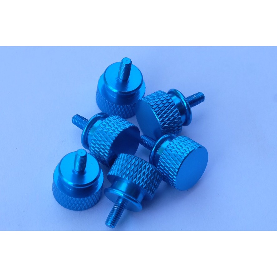 น๊อตปิดฝาเคสอลูมิเนียม มือหมุน เกลียวหยาบ[M3.5]