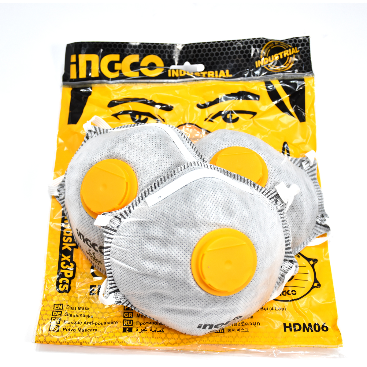 INGCO หน้ากากกรองฝุ่น HDM06 (3ชิ้น/แพค)