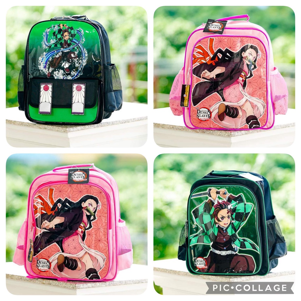 กระเป๋าเด็ก กระเป๋าเป้เด็ก กระเป๋านักเรียน ลายการ์ตูน ดาบพิฆาตอสูร พร้อมส่ง!!!