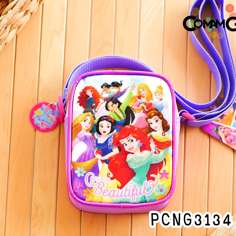 กระเป๋าสะพายข้างเจ้าหญิง กระเป๋าเด็กผู้หญิง ลายลิขสิทธิ์แท้