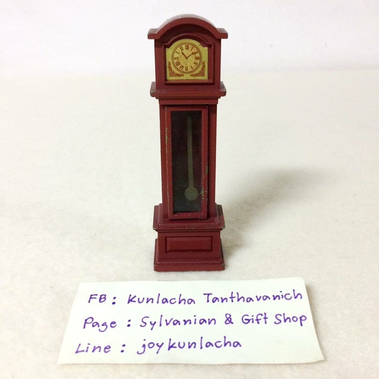 นาฬิกาคุณปู่สุดคลาสสิก งานเก่าหายาก มีรอยจากการเล่น Grandfather Clock : Sylvanian Families