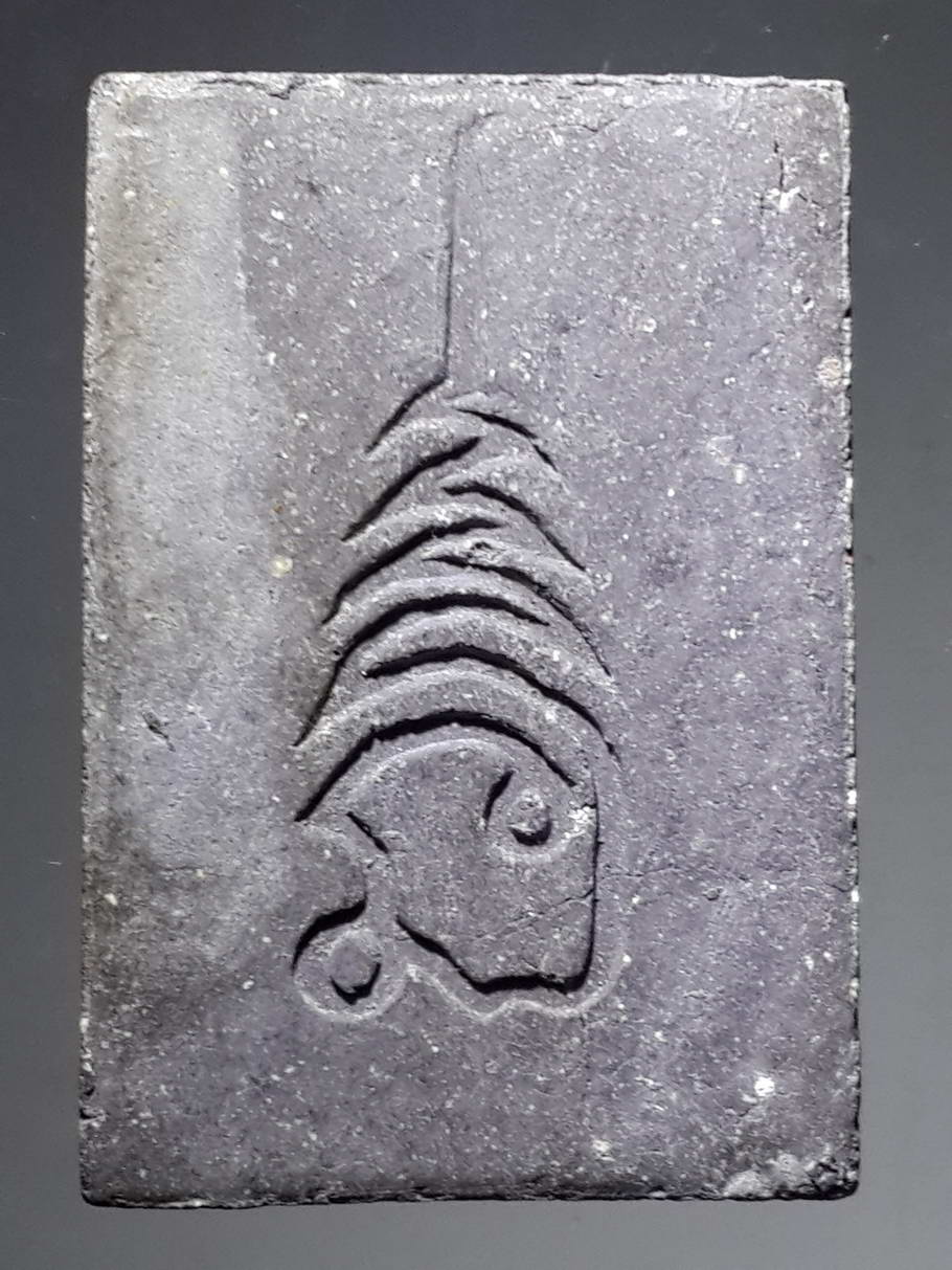 รหัสสินค้า หลวงปู่ทวด วัดต่างๆ 315 หลวงปู่ทวด พิมพ์กลักไม้ขีด เนื้อผงใบลาน หลังยันต์นะฤาชา