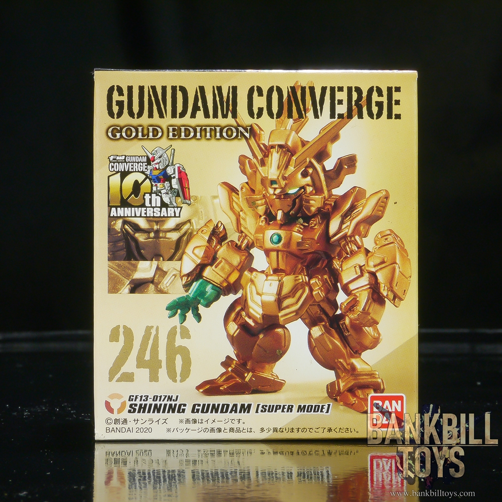 กันดั้ม Bandai Candy Toy FW Gundam Converge Gold Edition No.246 GF13-017NJ Shining Gundam [Super Mode]