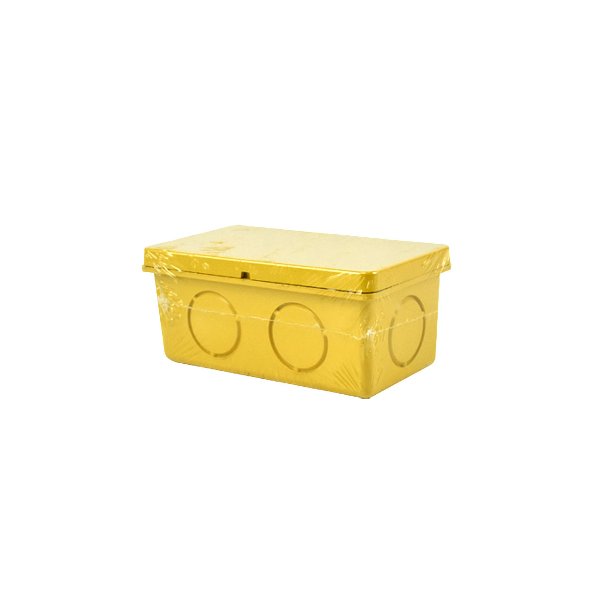 TFC กล่องพักสายไฟ สีเหลือง ขนาด 4"x2"x2" [TB4"x2"Y]