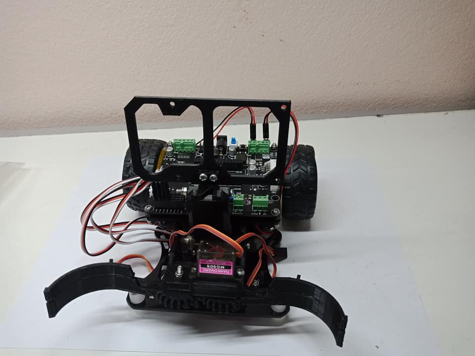 โครง KB-ROBOT T3 (พร้อมแบต ที่ชาร์จแบต เซนเซอร์แทกเส้น T3 ไม่มีเฉพาะบอร์ด Kidbright )