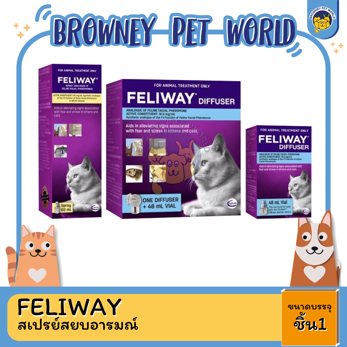 FELIWAY สเปรย์สยบอารมณ์ ฟีโรโมนสังเคราะห์