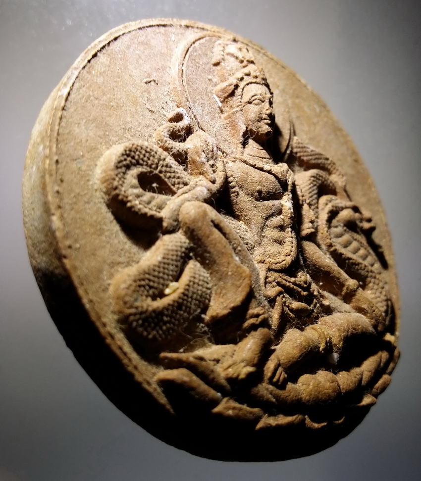 รหัสสินค้า จตุคามรามเทพ 150 พระเทวราชโพธิสัตว์จตุคามรามเทพ เนื้อว่านสีน้ำตาล ไม่ทราบรุ่น