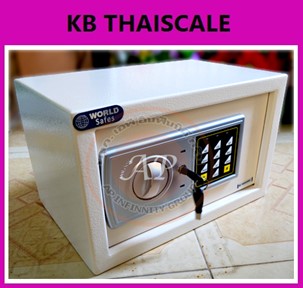 ตู้เซฟ ตู้นิรภัย ตู้เซฟนิรภัย ตู้เซฟติดผนัง ตู้เซฟนิรภัยติดผนัง ยี่ห้อ WORLD SAFE รุ่น 20SE ขนาด 20x31x20cm
