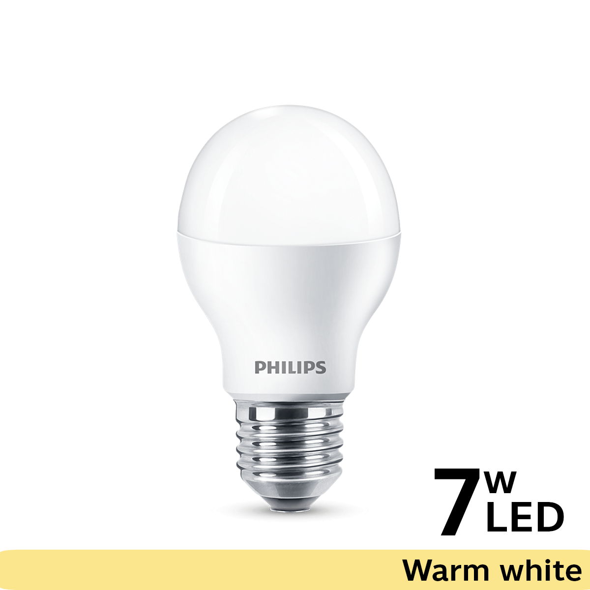 PHILIPS หลอดไฟ Essential Buib 7W Warm white