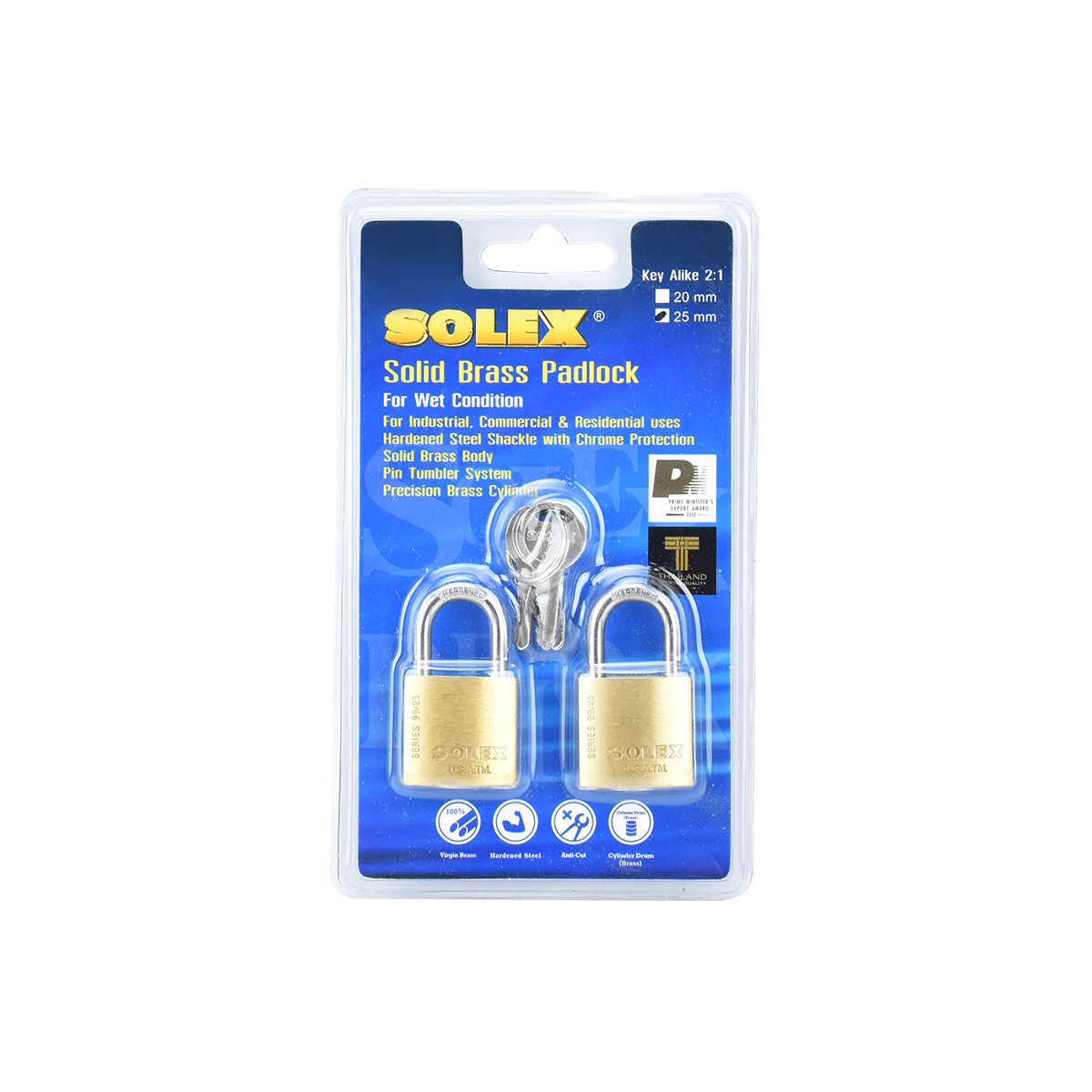 SOLEX กุญแจสายยูโซเล็กซ์ KAL 2:1 SL 99 25 MM.