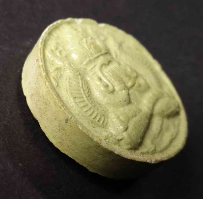 รหัสสินค้า พระปิดตา ทั่วไป 029 พระปิดตาพังพระกาฬเนื้อผง หลังพญาราหู รุ่น สองนคร