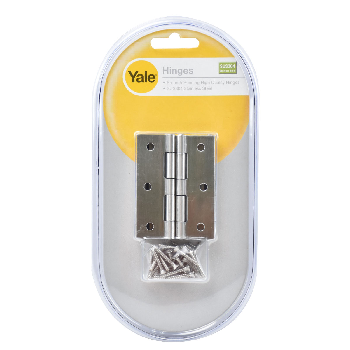 YALE บานพับเฟอร์นิเจอร์ SL30 สแตนเลสแท้ (SUS304) บรรจุ 4 ชิ้น