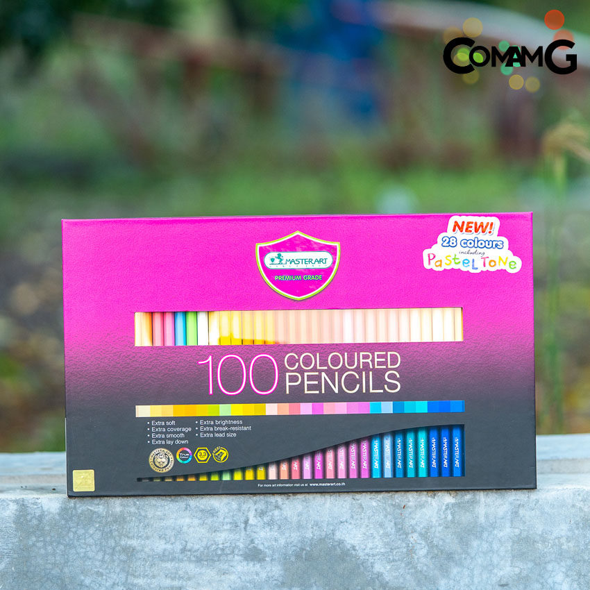 Masterart ดินสอสี สีไม้ มาสเตอร์อาร์ต Master art 12สี 24สี มี แบบแท่งยาว แบบแท่งสั้น