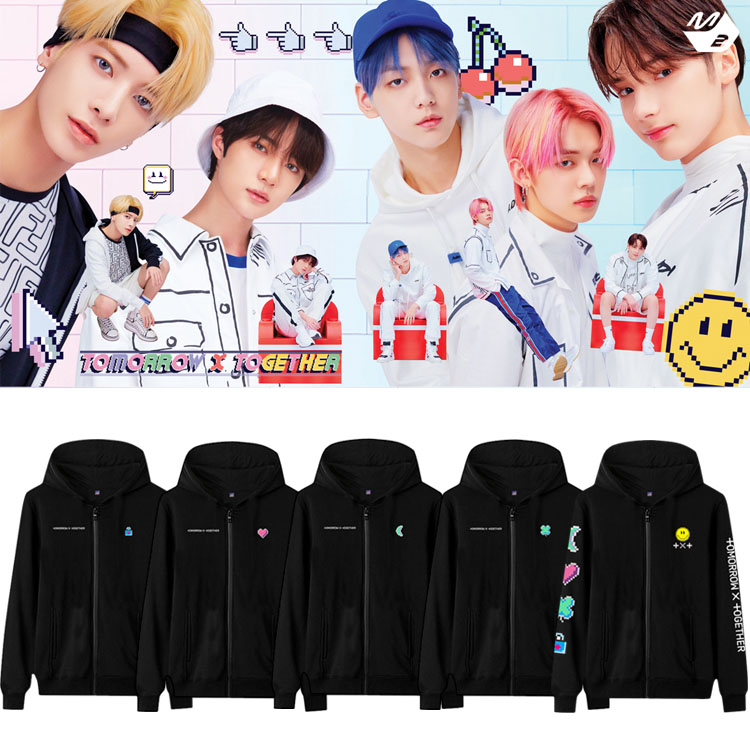 เสื้อกันหนาวมีฮู้ด TXT|Blue Hour
