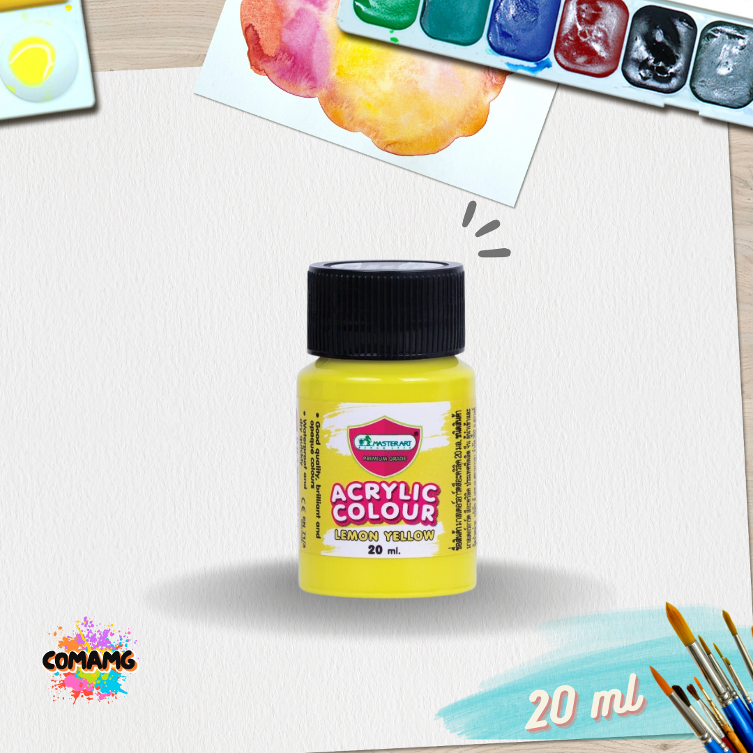 Master Art สีอะคริลิค ขนาด20ml เลือกสีได้ (ราคาต่อ1ขวด) acrylic color พร้อมส่ง