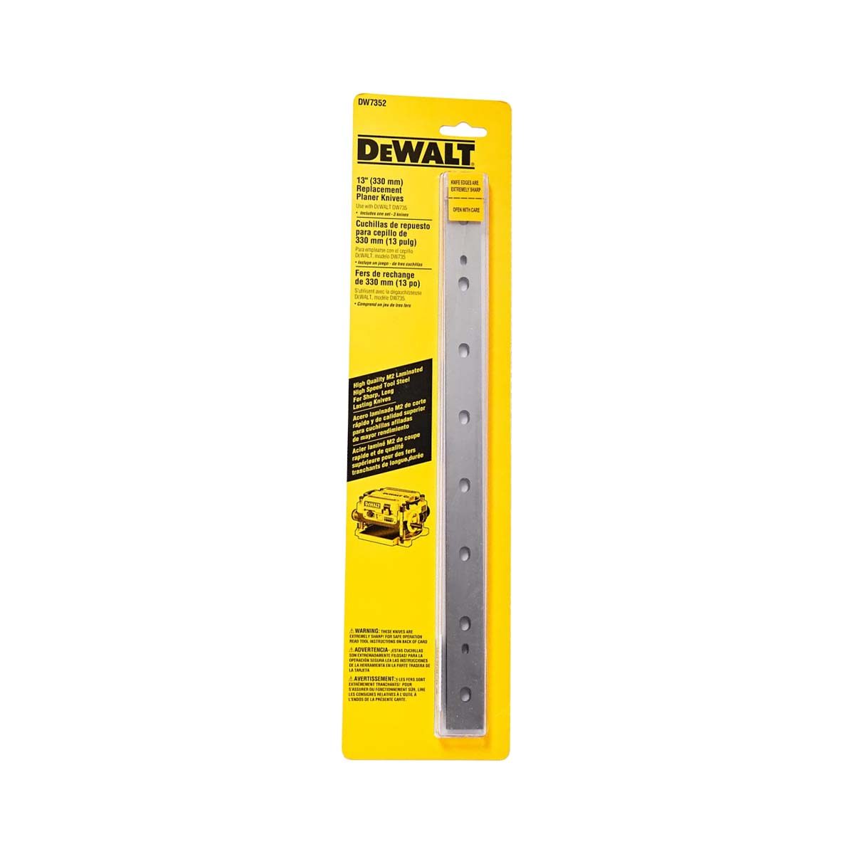 DeWALT ใบมีดเครื่องรีดไม้ 13นิ้ว รุ่น DW7352