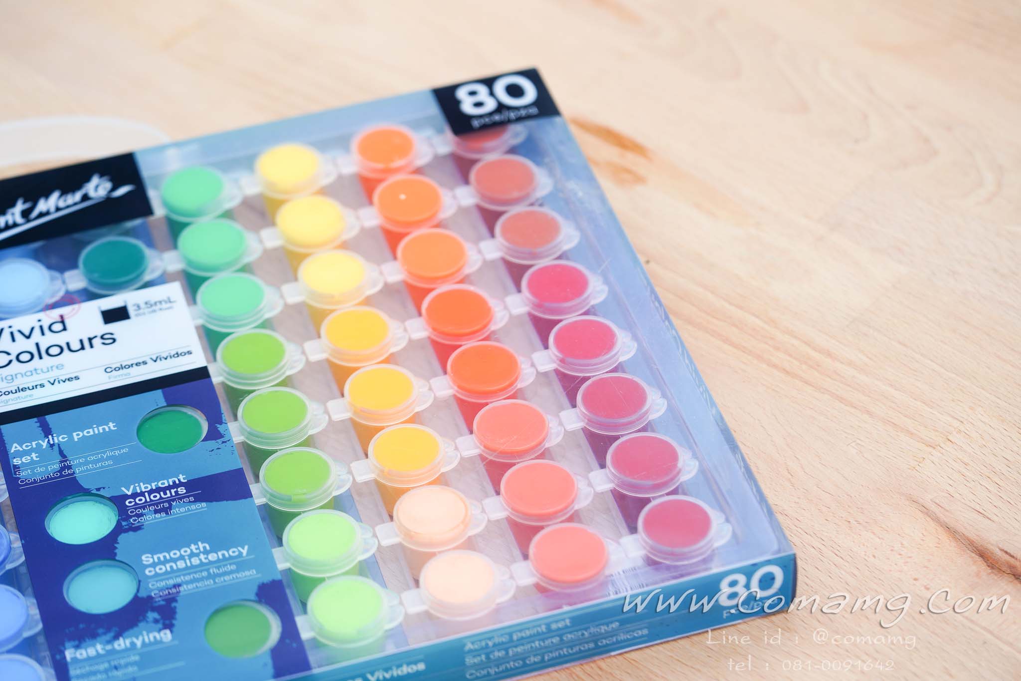 MONT MARTE ชุดสีอะคริลิค 80 สี Signature Vivid Colours Acrylic Paint