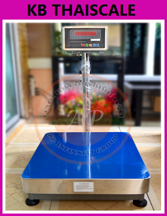 เครื่องชั่งดิจิตอล 100Kg เครื่องชั่งดิจิตอลแบบวางพื้น 100 กิโลกรัม ค่าละเอียด 10 กรัม ยี่ห้อ ZEPPER รุ่น B6S Series ขนาดแท่นชั่ง 50x60cm. (หัวอ่านสแตนเลส)