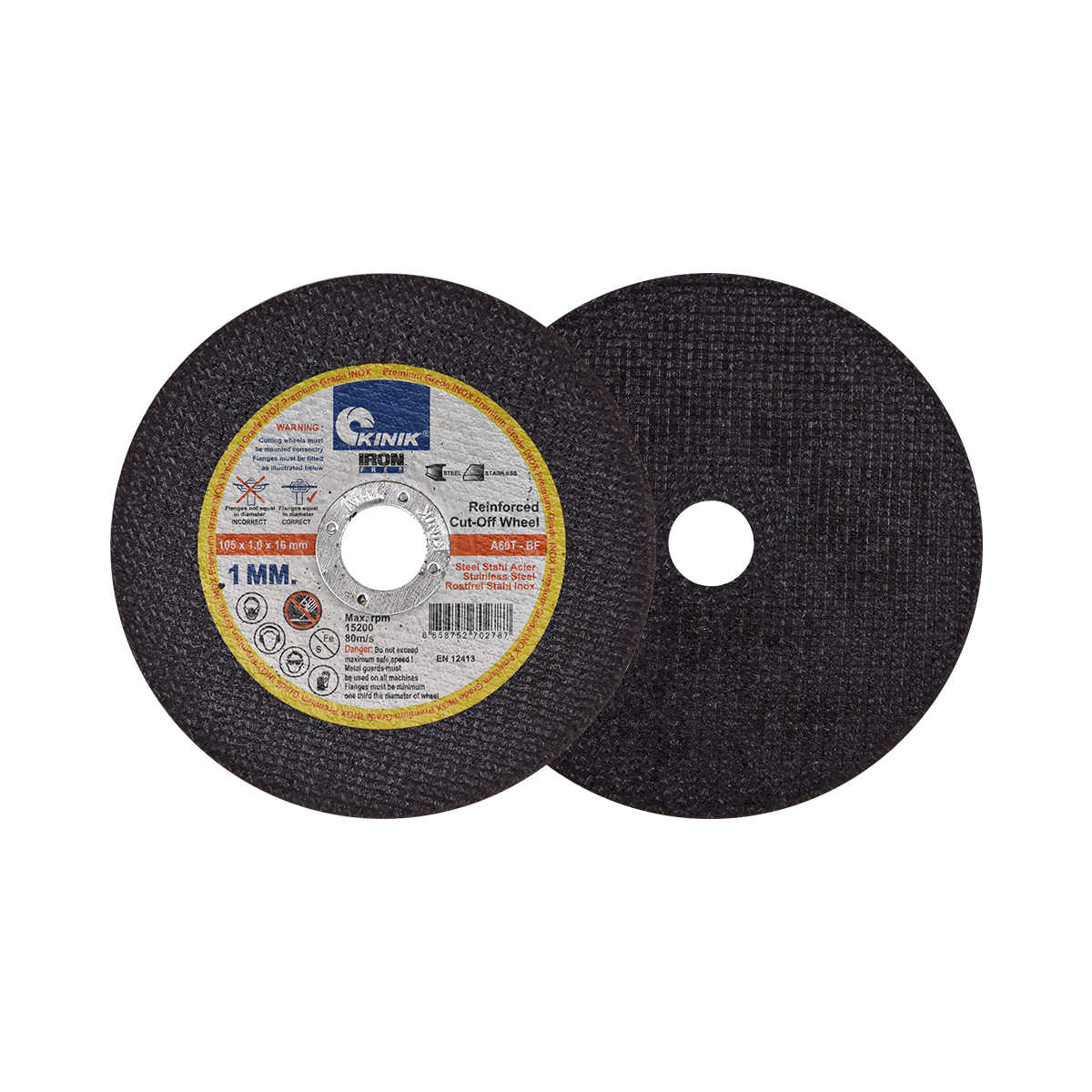 ใบตัด 105x1.0x1.6 mm. 4" KINIK (ใบ, 25ใบ/กล่อง)