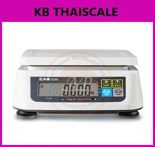 เครื่องชั่งน้ำหนัก เครื่องชั่งตั้งโต๊ะ เครื่องชั่งดิจิตอลแบบตั้งโต๊ะ ตาชั่งดิจิตอล พิกัด 6kg ละเอียด 0.2g ขนาดถาดชั่ง 225x190mm. ยี่ห้อ CAS รุ่น SW-II พิกัด 6kg/0.2g