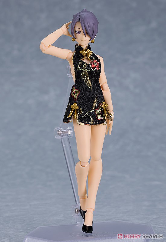 <Preorderถึง 17/11/2023>🔔เปิดรับPreorder มัดจำ 500 บาท figma Female Body (Mika) with Mini Skirt Chinese Dress Outfit (Black) (PVC Figure)
