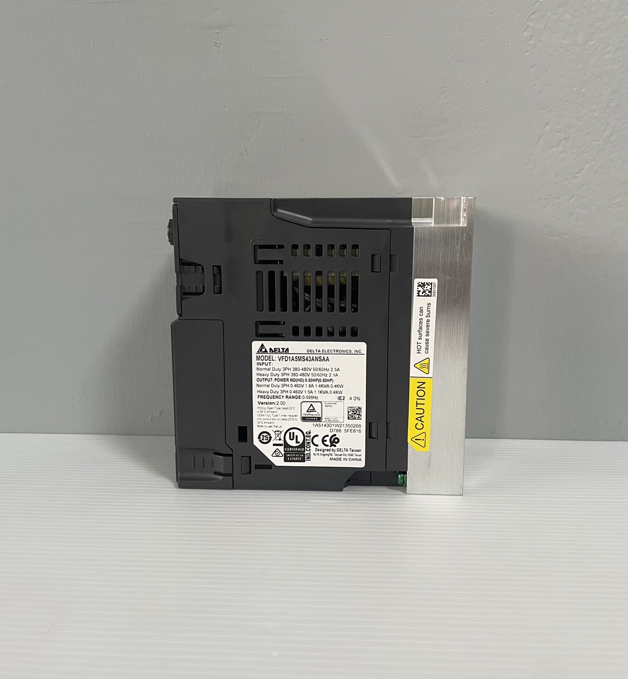 Delta Inverter VFD1A5MS43ANSAA 0.5HP 0.37kW (Input 380V 3-Phase Output 380V 3-Phase )