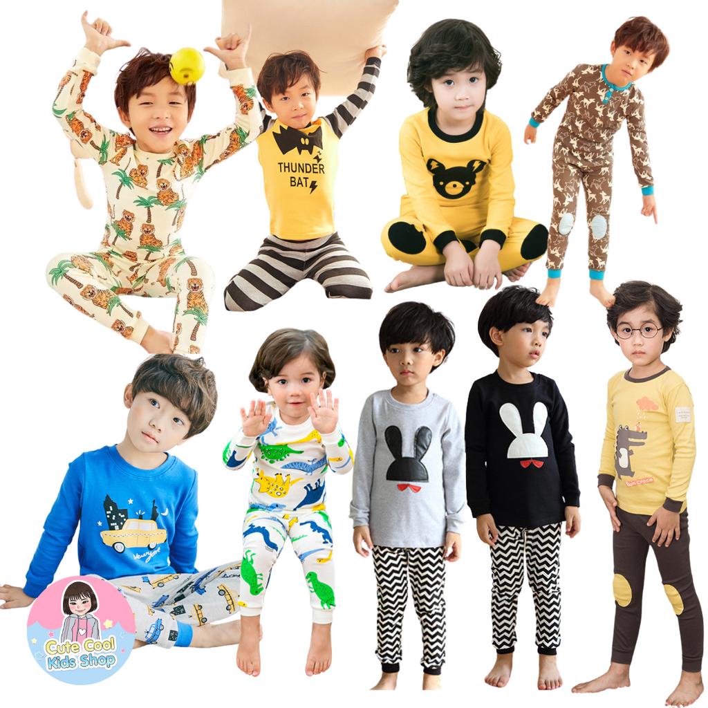 BL-2 ชุดนอนเด็กผู้ชาย แขนยาวขายาว