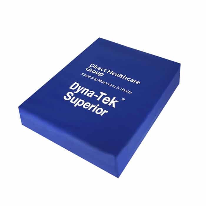 เบาะโฟมรองนั่งลดโอกาสการเกิดแผลกดทับ Dyna Tek Superior หนา 10 cm รับน้ำหนักได้ 127kg ผ้าคลุมเบาะกันน้ำ เหมาะสำหรับวีลแชร์ หรือเก้าอี้นั่งทั่วไป