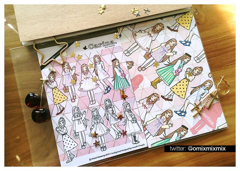 Sticker&Postcard set: