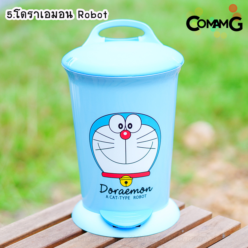 ถังขยะแบบเหยียบ มีถังซ้อนด้านใน ขนาด29*20ซม ลายการ์ตูน ลิขสิทธิ์แท้