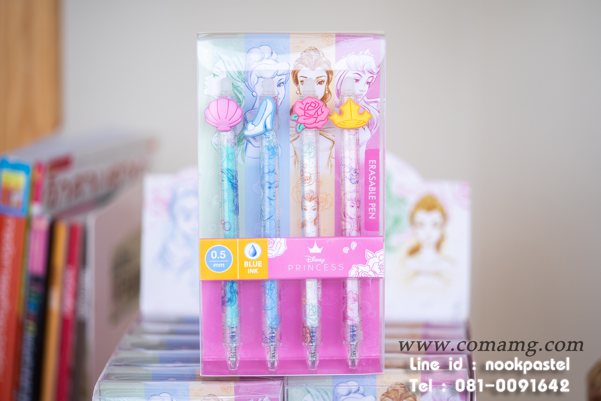 เซ็ตปากกาลบได้ Disney Princess เจ้าหญิงดิสนีย์ ลิขสิทธิ์แท้