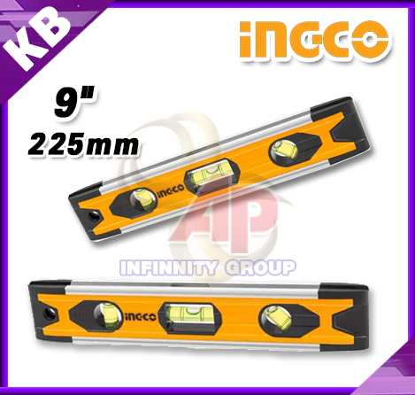 เครื่องวัดระดับน้ำ วัดระดับน้ำ ที่วัดระดับน้ำ INGCO ที่วัดระดับน้ำ 9 นิ้ว(22.5 เซนติเมตร) เครื่องวัดระดับน้ำเครื่องตรวจวัดระดับน้ำ -รับประกันสินค้า 3 เดือน